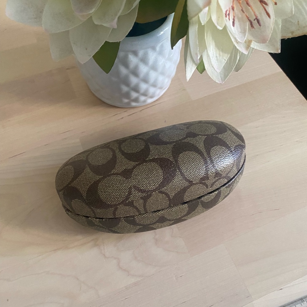 Coach Brown Eyeglass Case